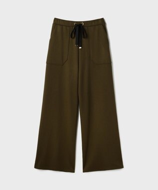 GRACE CONTINENTAL ウールジャージパンツ カーキ