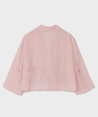 GRACE CONTINENTAL リネンライクシアージャケット ピンク