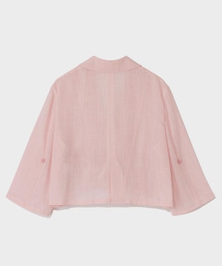 GRACE CONTINENTAL リネンライクシアージャケット ピンク