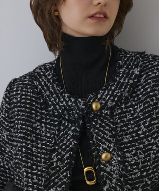 2024年 未使用級 グレースコンチネンタル ツイードコンビジャケット ツイードコンビジャケット / GRACE CONTINENTAL | GRACE