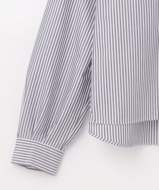 GRACE CONTINENTAL バックコンシャスシャツ ストライプ