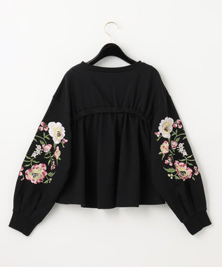 刺繍スリーブ裏毛トップ / GRACE CONTINENTAL | GRACE CONTINENTAL 
