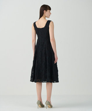 GRACE CONTINENTAL ラメFlowerジャガードドレス ブラック