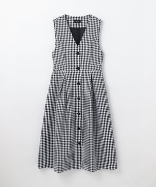 GRACE CONTINENTAL チェックジャンパースカート ブラック