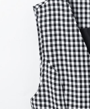 GRACE CONTINENTAL チェックジャンパースカート ブラック