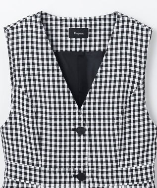 GRACE CONTINENTAL チェックジャンパースカート ブラック