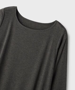 GRACE CONTINENTAL レースヘムテレコカットトップ グレー