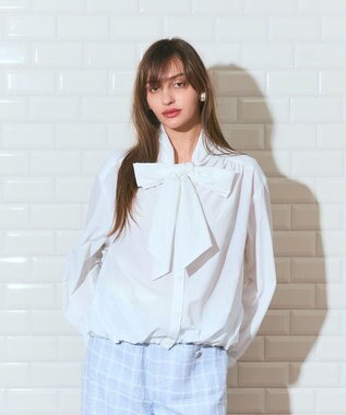 GRACE CONTINENTAL ボウタイシャツブルゾン