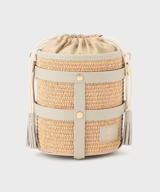 GRACE CONTINENTAL ANTONELLA　FERRANTE  ベルトフリンジバック グレー