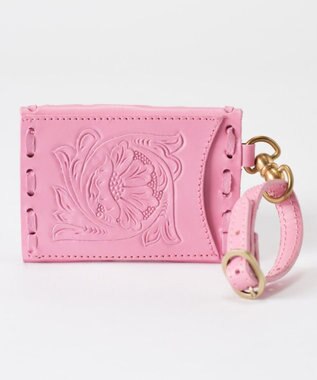 GRACE CONTINENTAL MSフラップカードホルダー ピンク