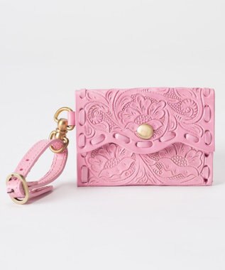 GRACE CONTINENTAL MSフラップカードホルダー ピンク