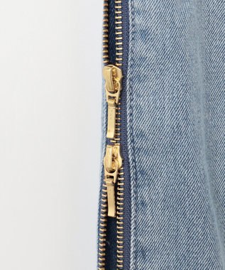 GRACE CONTINENTAL サイドジップデニムパンツ ブルー