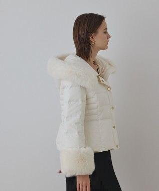 GRACE CONTINENTAL エコファーショートダウンジャケット キナリ