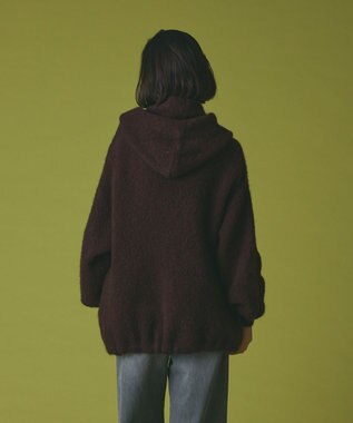 GRACE CONTINENTAL ストールアルパカカーディガン ブラウン