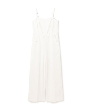 GRACE CONTINENTAL デニムサロペット ホワイト