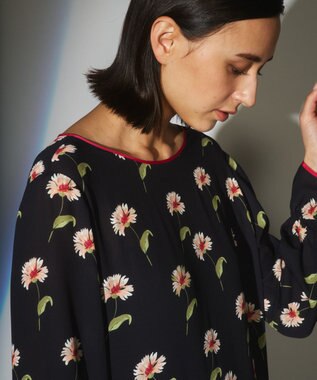 フラワーコンビプリーツワンピース / GRACE CONTINENTAL | GRACE フラワーコンビプリーツワンピース / GRACE CONTINENTAL | GRACE