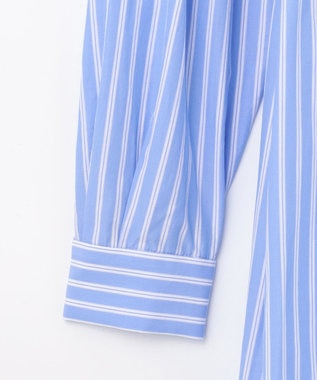 GRACE CONTINENTAL 刺繍シャツワンピース ブルー