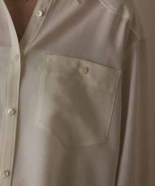 GRACE CONTINENTAL シアー2wayウエスタンシャツ キナリ