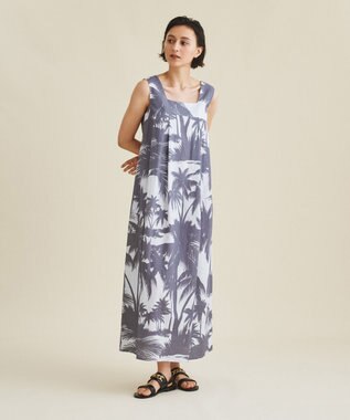 グレースコンチネンタル　リネンコットンプリントマキシ リネンコットンプリントマキシ / GRACE CONTINENTAL | GRACE