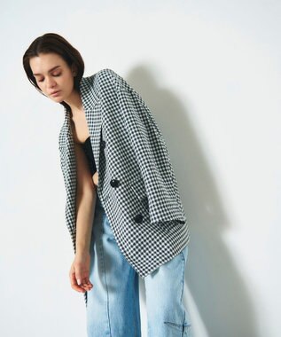 GRACE CONTINENTAL オーバーテーラードジャケット バイカラー