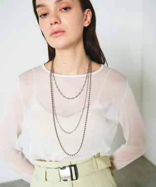 GRACE CONTINENTAL アンカーチェーンネックレス シルバー