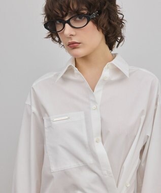 GRACE CONTINENTAL ボウタイマルチwayシャツ ホワイト