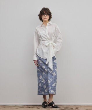 GRACE CONTINENTAL ボウタイマルチwayシャツ ホワイト