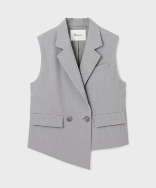 GRACE CONTINENTAL イレヘムビジュージレジャケット グレー