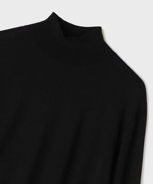GRACE CONTINENTAL ウールシルクタートルトップ ブラック