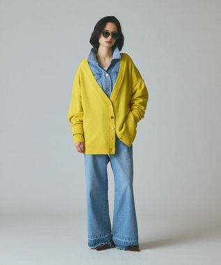 GRACE CONTINENTAL コンビデニムイージーパンツ サックス