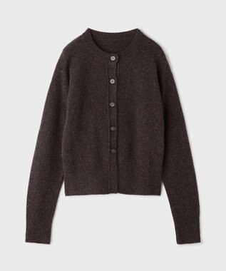 GRACE CONTINENTAL ネップニットカーディガン ブラウン