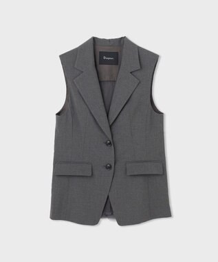 GRACE CONTINENTAL バックチュールジレ グレー