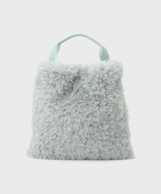 GRACE CONTINENTAL ファービッグトート ブルー