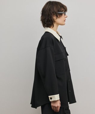 GRACE CONTINENTAL レザーカットシャツ ブラック