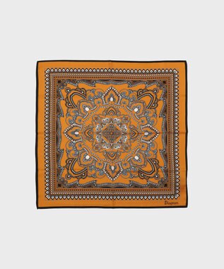 GRACE CONTINENTAL バンダナ柄スカーフ オレンジ