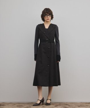 GRACE CONTINENTAL ツイーディジャンパースカート ブラック