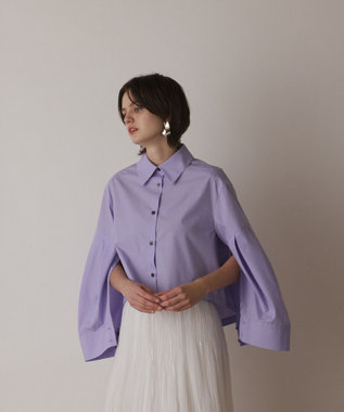 GRACE CONTINENTAL ビッグスリーブシャツ パープル