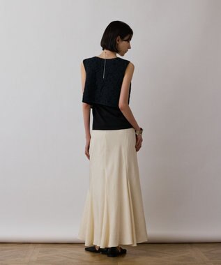 GRACE CONTINENTAL メッシュembジレ ブラック