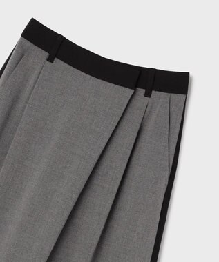 GRACE CONTINENTAL ラップワイドパンツ グレー