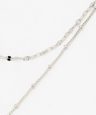 GRACE CONTINENTAL レイヤードデザインネックレス シルバー