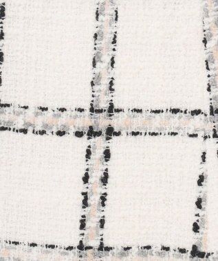 GRACE CONTINENTAL チェックツイードジャンパースカート ホワイト