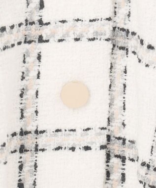 GRACE CONTINENTAL チェックツイードジャンパースカート ホワイト