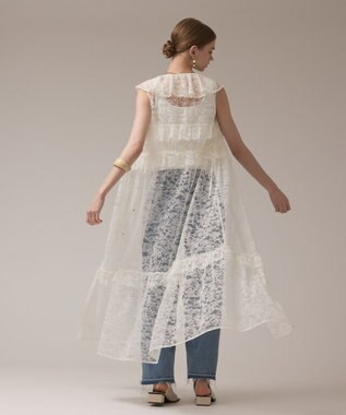 GRACE CONTINENTAL フリルカラーレースワンピース キナリ