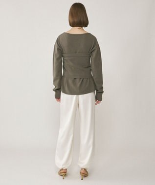 GRACE CONTINENTAL ウールベアニットトップ グレー