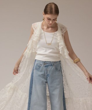 GRACE CONTINENTAL フリルカラーレースワンピース キナリ