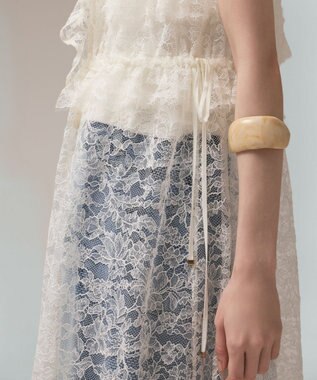 GRACE CONTINENTAL フリルカラーレースワンピース キナリ