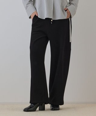 GRACE CONTINENTAL エッグラインカットパンツ ブラック