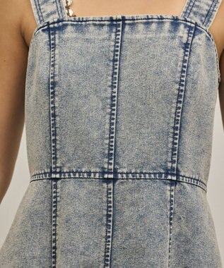 GRACE CONTINENTAL ハンカチーフヘムデニムワンピース ブルー