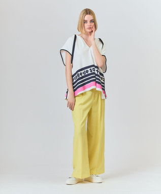 GRACE CONTINENTAL マリンワイドパンツ イエロー