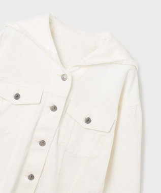 GRACE CONTINENTAL フードジップデニムジャケット キナリ